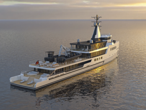 Damen Yachting lays keel on 75m hybrid expedition yacht