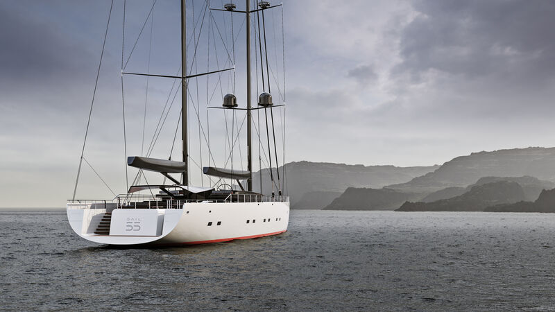 Sail 55 yacht exterior design 