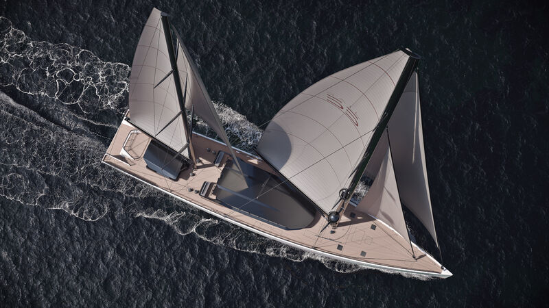 Sail 55 yacht exterior design 