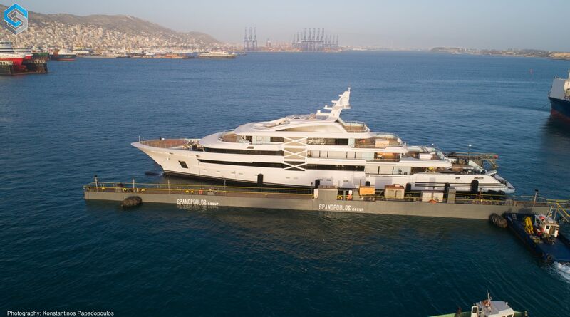 Project X yacht launch at Spanopoulos New Hellenic Shipyards